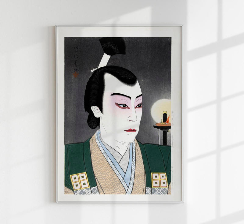 Japanese Actor by Natori Shunsen – Fine Art Poster UV-beständig Atelierdruck — Patroa Studio