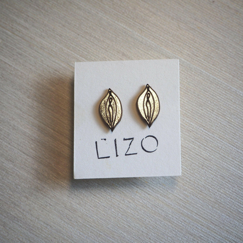 Vulva Stud Earrings – Vegan Snappap Design, Handmade in Cologne — LIZO