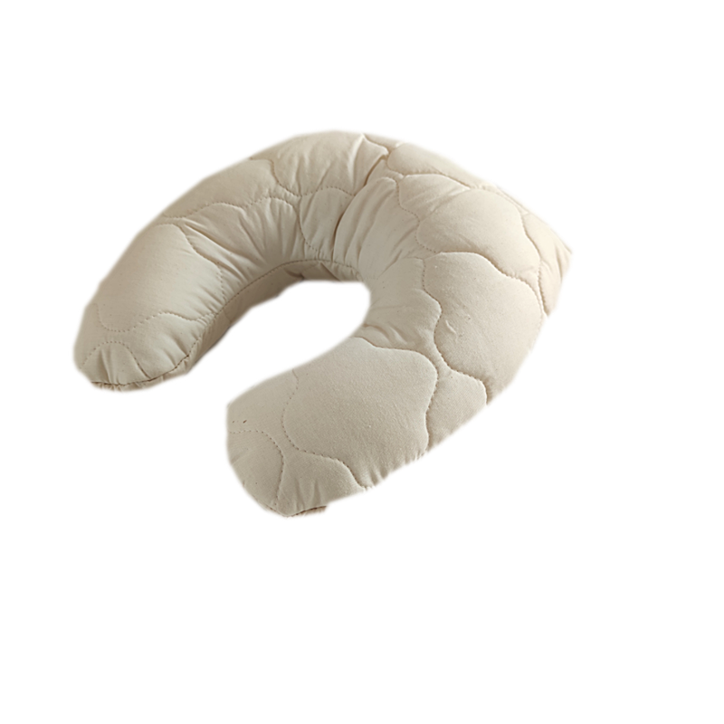 KOMA Schlafgut Organic Kapok Neck Pillow with Separate Inner Bag — schlafraum.shop