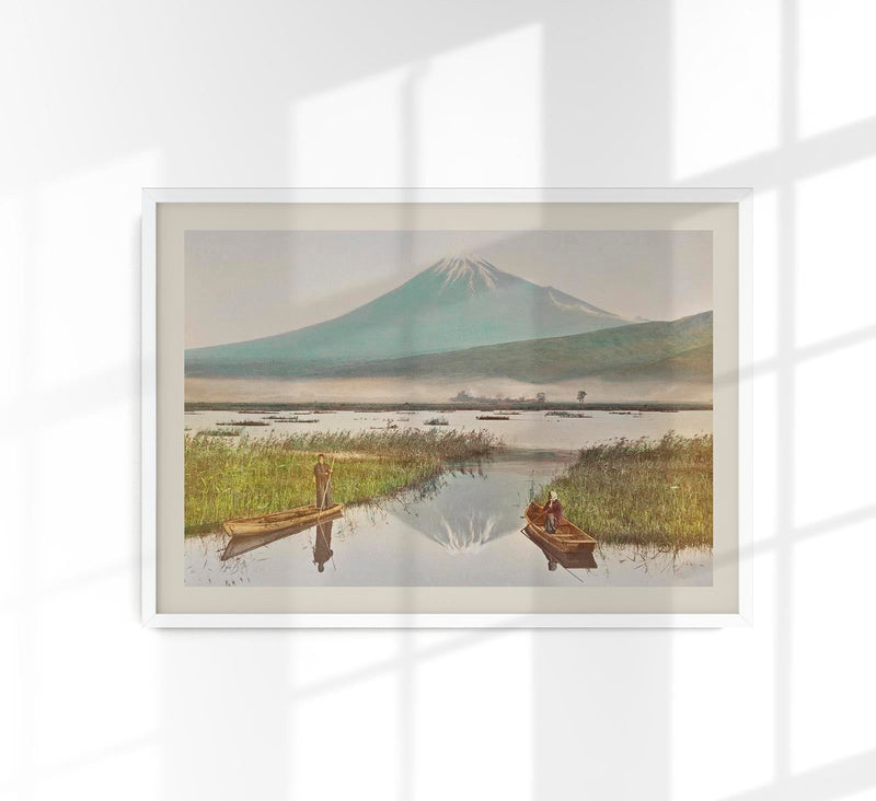 Mount Fuji by Ogawa Kazumasa – Japanese Photography Hand-coloured Print Fine Art Poster — Patroa Studio