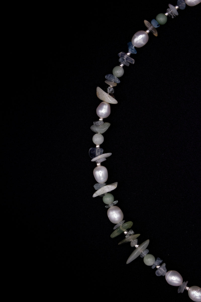 Aurelia Pearl Necklace – Natural Pearls, Miyuki & Freshwater Pearls, Handmade — Soorbeet
