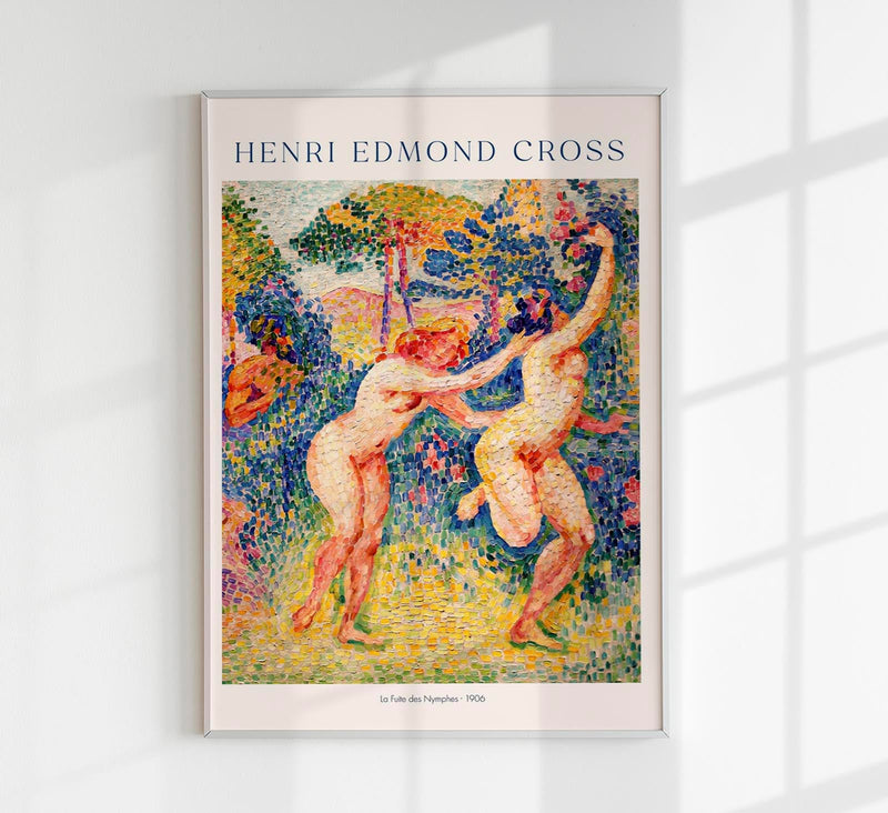Le Fuite des Nymphes – Pointillism Art Print by Henri Edmond Cross — Patroa Studio