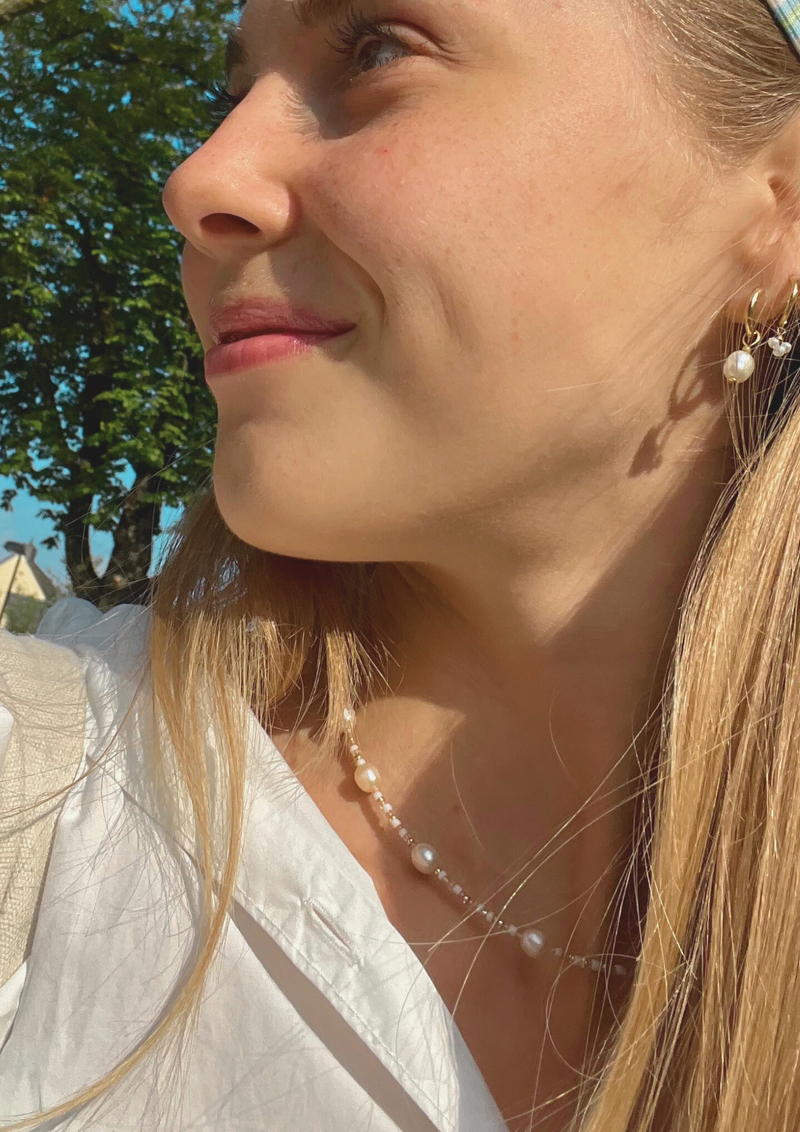 Laureline Pearl Necklace - Handmade Miyuki & Freshwater Pearls — Soorbeet