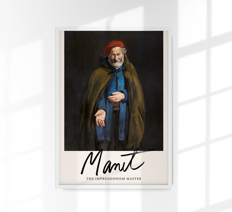 Beggar with a Duffle Coat by Manet Exhibition Poster – Art Print Berlin — Patroa Studio