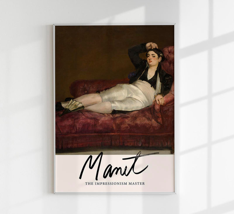 Reclining Young Woman by Manet Exhibition Poster – Kunstdruck — Patroa Studio