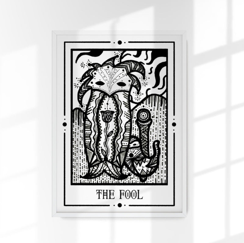 The Fool Mystic Tarot Poster – Tiny Mystic Creatures, Berlin Print — Patroa Studio