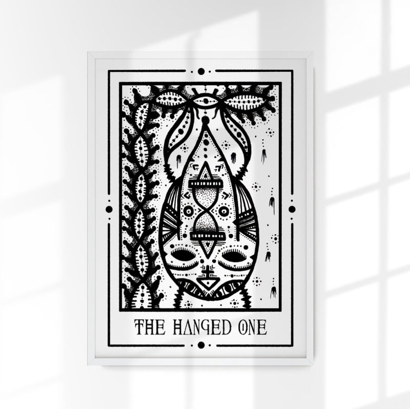 The Hanged One Mystic Tarot Poster – Tiny Mystic Creatures — Patroa Studio