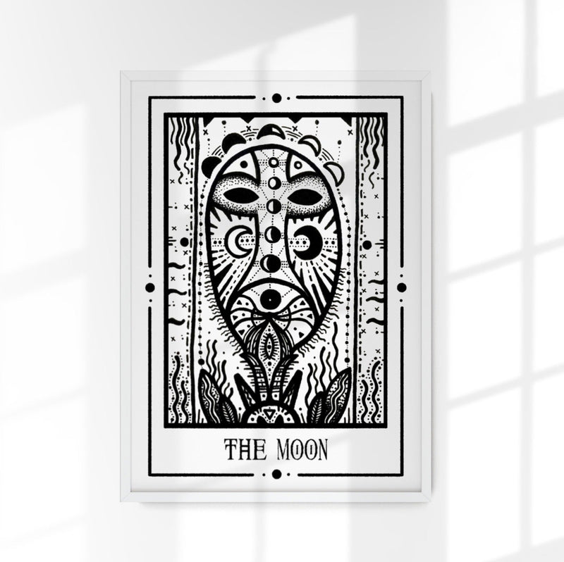 The Moon Mystic Tarot Poster – Hand-printed Berlin — Patroa Studio