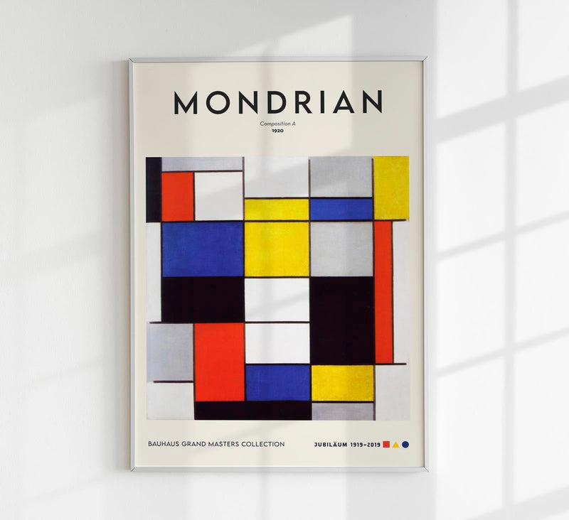 Composition A by Piet Mondrian – Exhibition Poster — Patroa Studio