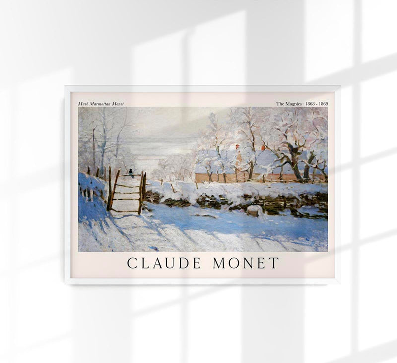 The Magpies – Claude Monet Exhibition Poster | Fine Art Print | Premium Quality — Patroa Studio