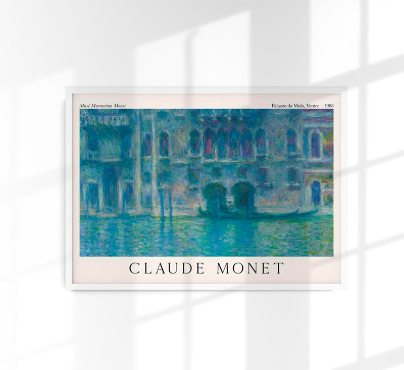 Palazzo da Mula, Venice by Claude Monet Exhibition Poster – Impressionismus Fine Art Print — Patroa Studio