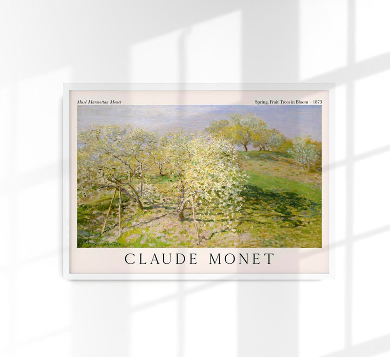 Spring, Fruit Trees in Bloom by Claude Monet – Fine Art Print UV-beständig Atelierdruck — Patroa Studio