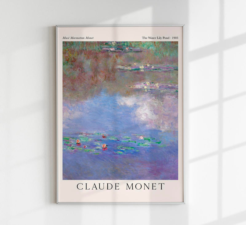 The Water Lily Pond – Claude Monet Exhibition Poster | Fine Art Print Premium — Patroa Studio