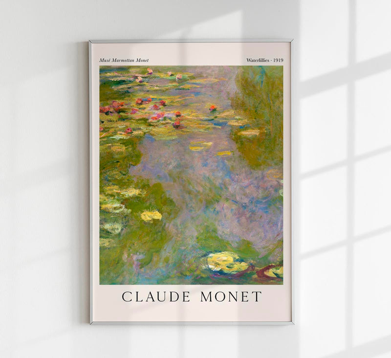 Water Lilies by Claude Monet Exhibition Poster – Fine Art Print UV-resistant — Patroa Studio