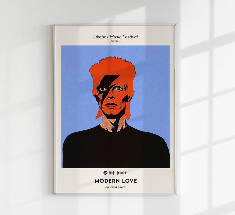 David Bowie Modern Love Music Art Poster – Fine Art Print | Patroa Studio — Patroa Studio