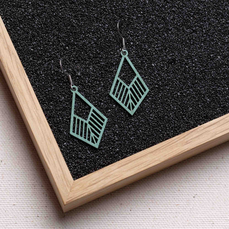Tribe Wooden Drop Earrings – feather-light, delicate, hypoallergenic — FEINFORMART