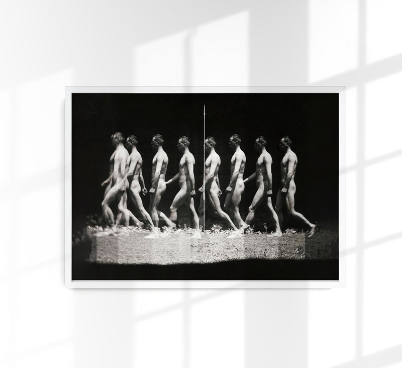 Naked Man Walking by Thomas Eakins - Art Print Poster — Patroa Studio