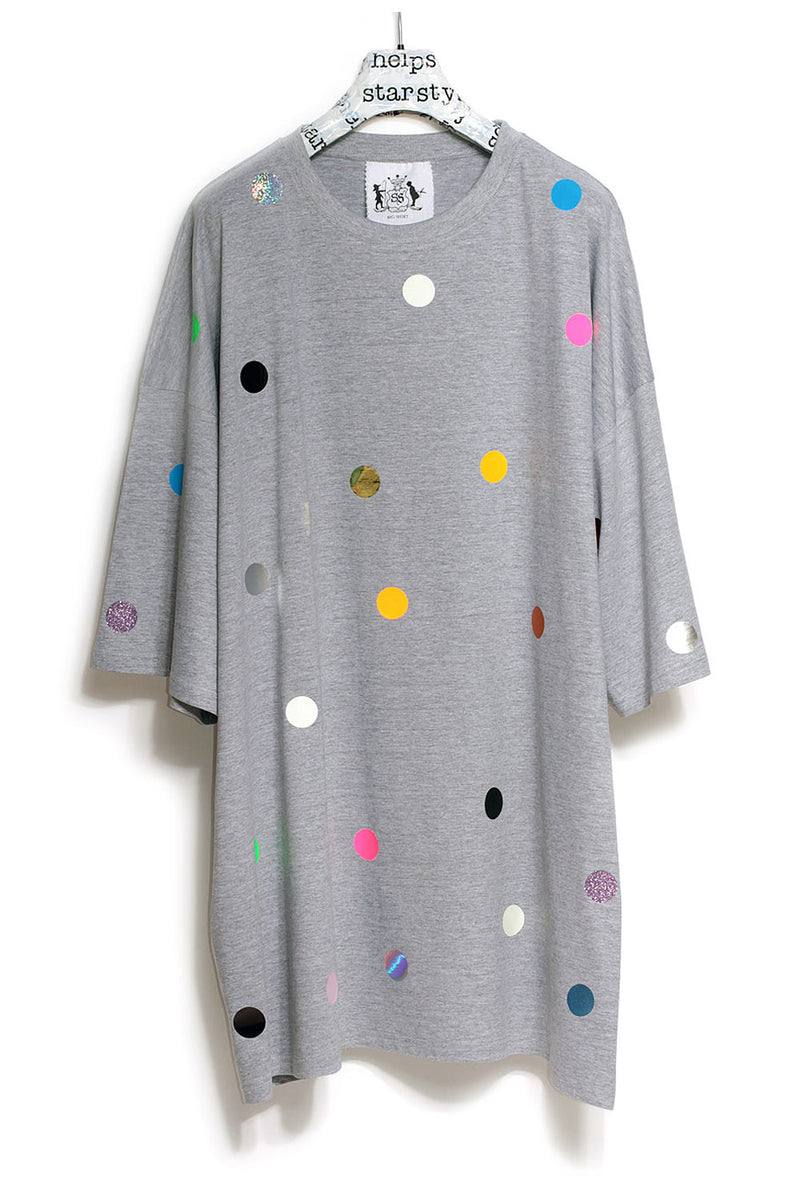 Points Bigshirt Multicolor Foil – Unisex Oversized T-Shirt — starstyling
