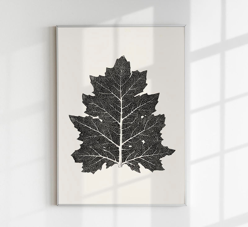 Antique Leaf Poster – Fine Art Print | Vintage Botanical | UV-resistant — Patroa Studio