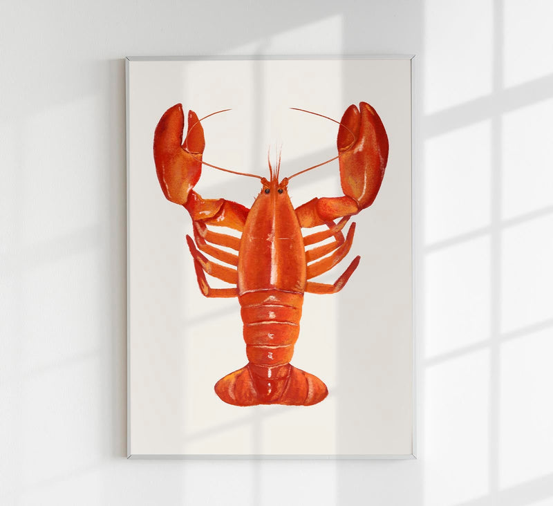 The Red Lobster Antique Print – Fine Art Wall Art UV-resistant handmade — Patroa Studio