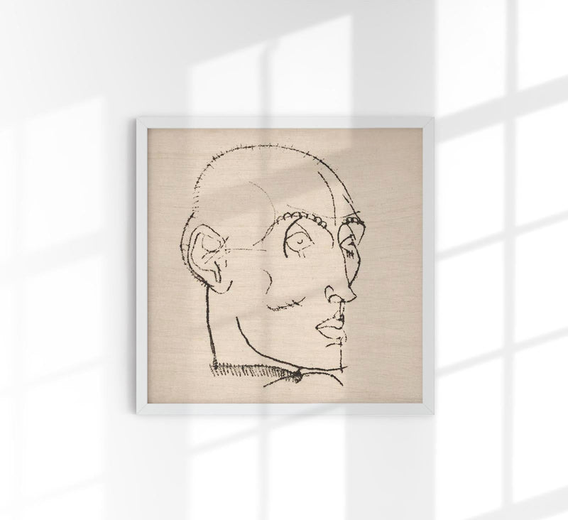 Porträt eines Mannes von Egon Schiele – Kunstdruck — Patroa Studio