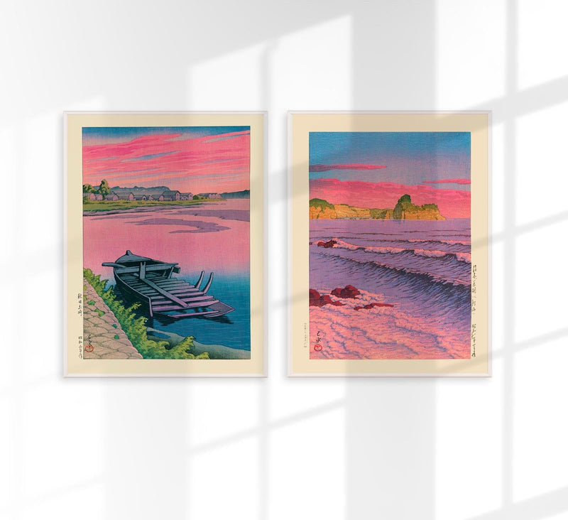 Hasui Set of 2 Prints – Fine Art Print UV-Resistant Canvas Edition — Patroa Studio