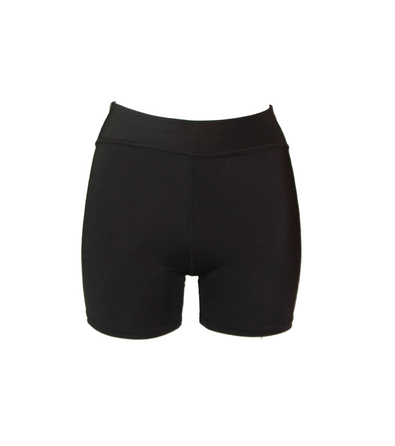 Oban Shorts Black High Waist Quick Dry Sustainable Material — BODY Guard Activewear