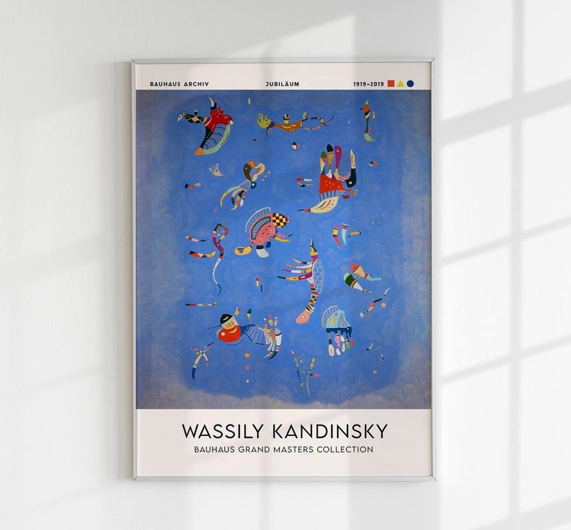 Sky Blue – Fine Art Print | Kandinsky Abstraktion | Blaue Harmonie — Patroa Studio