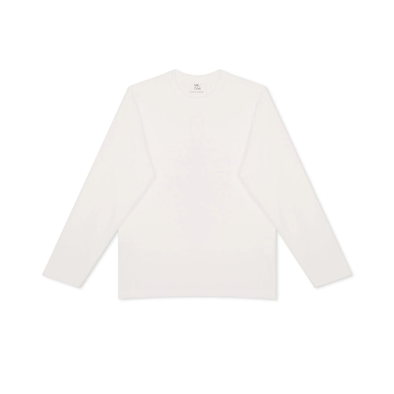 Basic Longsleeve N°6 cremeweiß 100% Baumwolle Regular Fit — MUOM