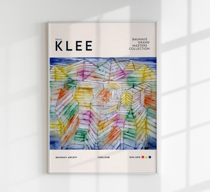 Paul Klee Theatre-Mountain-Construction Fine Art Poster | Ausstellungsdruck — Patroa Studio