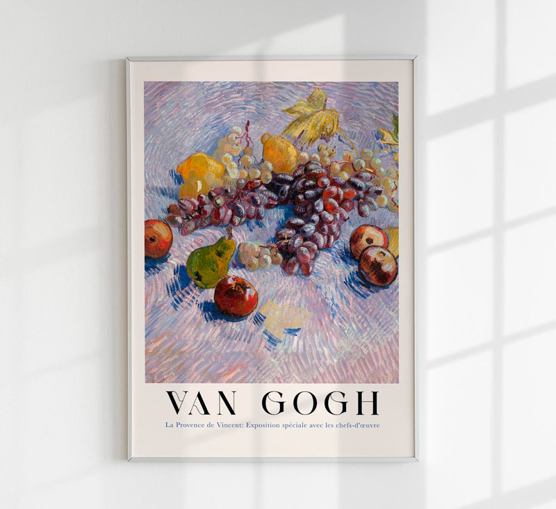 Van Gogh Grapes, Lemons, Pears and Apples – Fine Art Print UV-Resistant Canvas — Patroa Studio