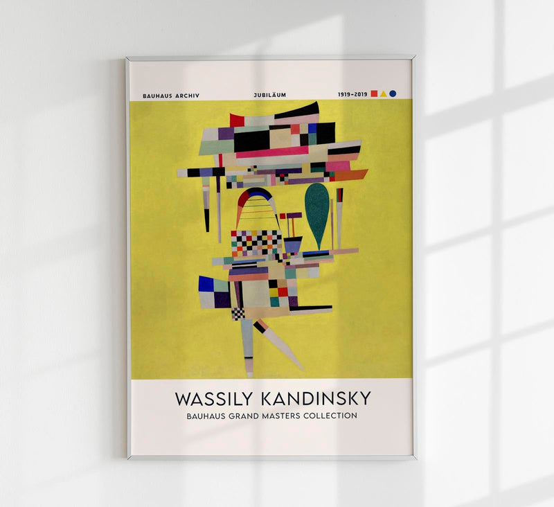 Yellow Painting by Wassily Kandinsky Exhibition Poster – Abstrakte Kunst Fine Art Print — Patroa Studio