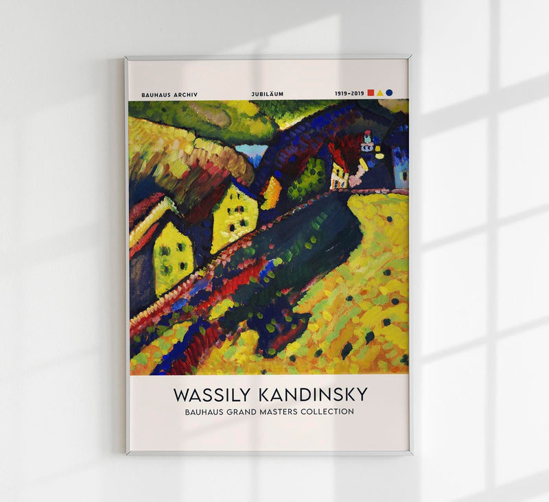 Houses at Murnau – Kandinsky Exhibition Poster | Fine Art Print | UV-beständig — Patroa Studio