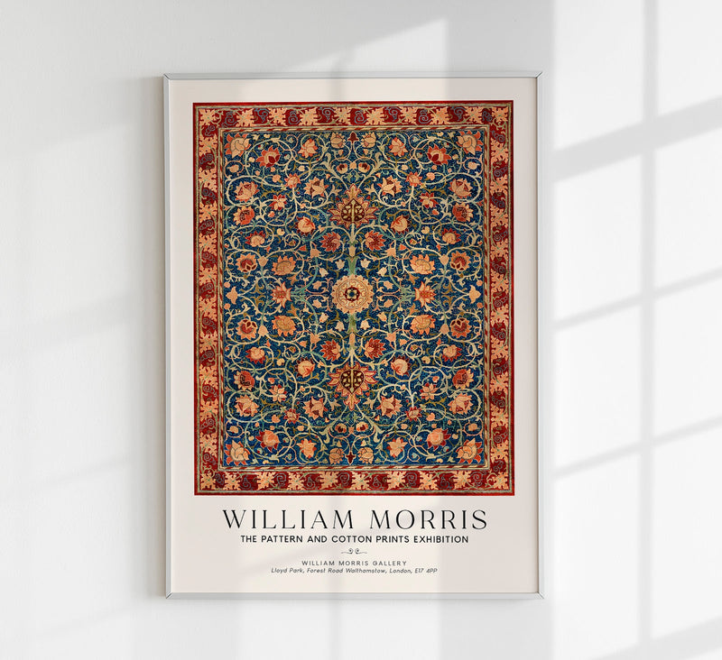 William Morris Holland Park Carpet Art Exhibition Poster — Patroa Studio