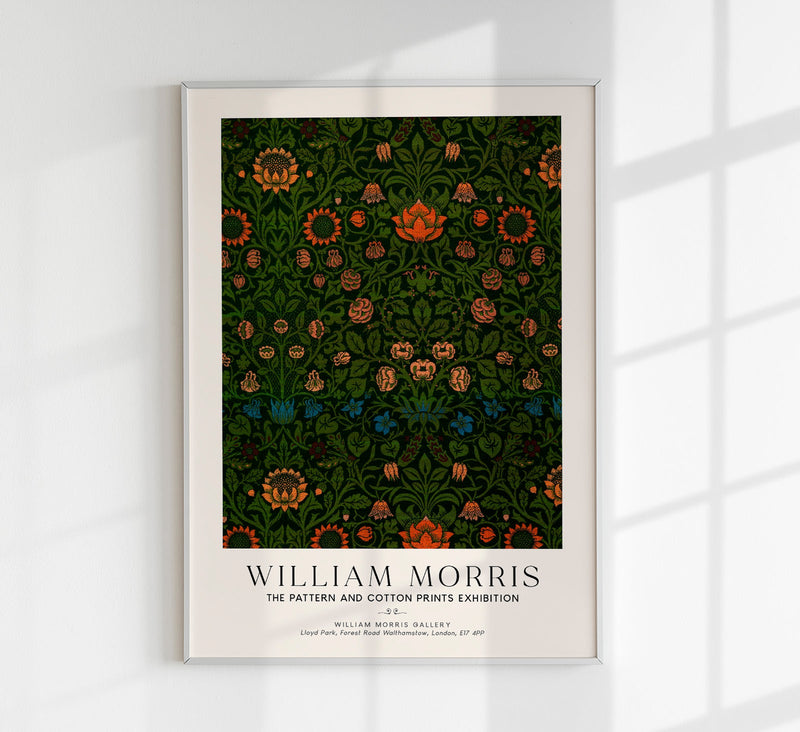 William Morris Violet and Columbine Art Exhibition Poster — Patroa Studio