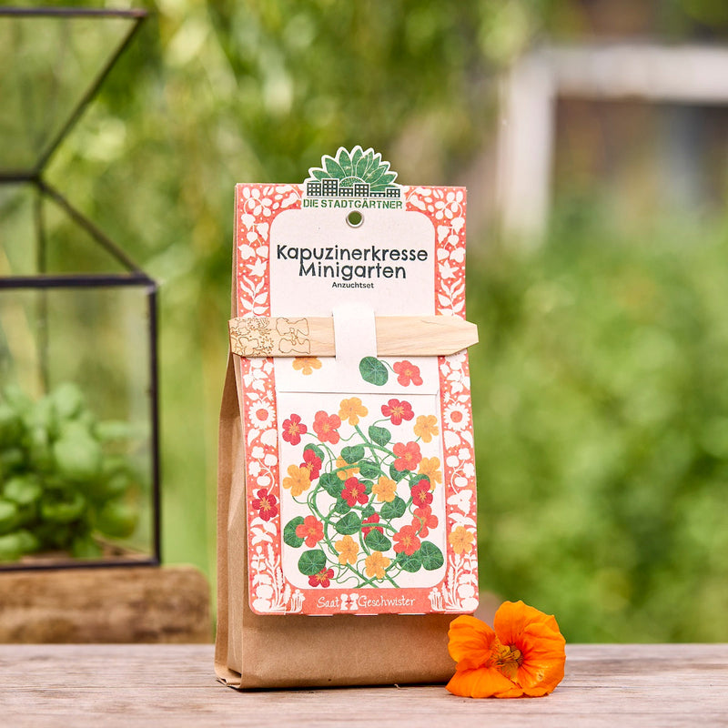 Mini Garden Organic Nasturtium Seed Kit – Die Stadtgärtner — Die Stadtgärtner