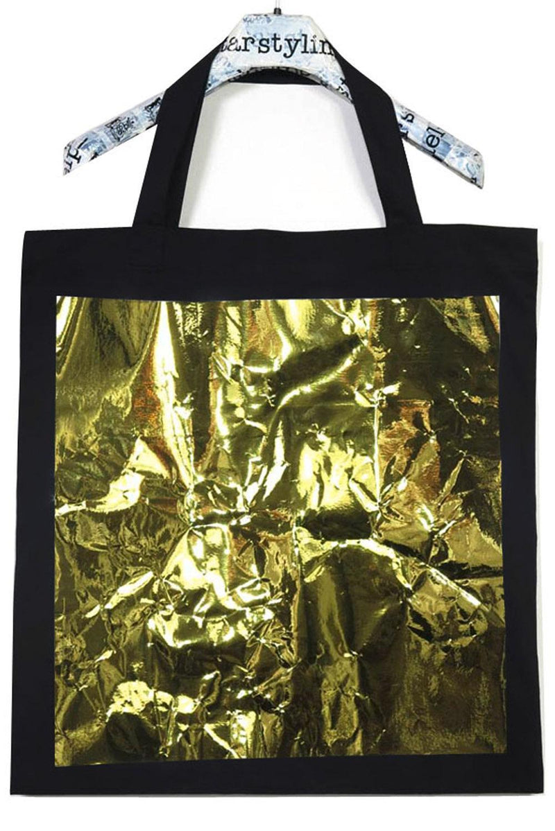 Big Square Big Bag – 50×50 cm Foil Square Shopper Bag Canvas — starstyling
