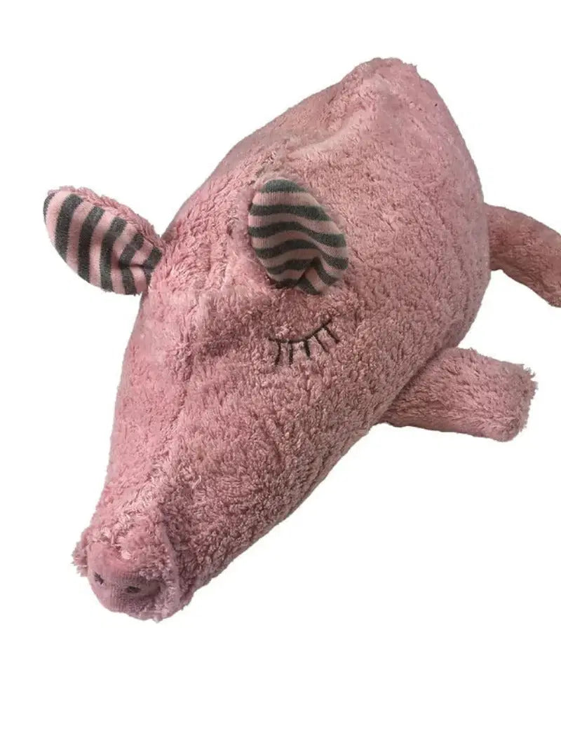 Kuschelkissen Schwein aus Bio-Baumwolle – Handgefertigt mit Spelzfüllung — Pat & Patty