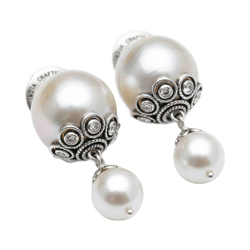 Handcrafted Sterling Silver Mother of Pearl Earrings | Genuine & Classic — Prosper58