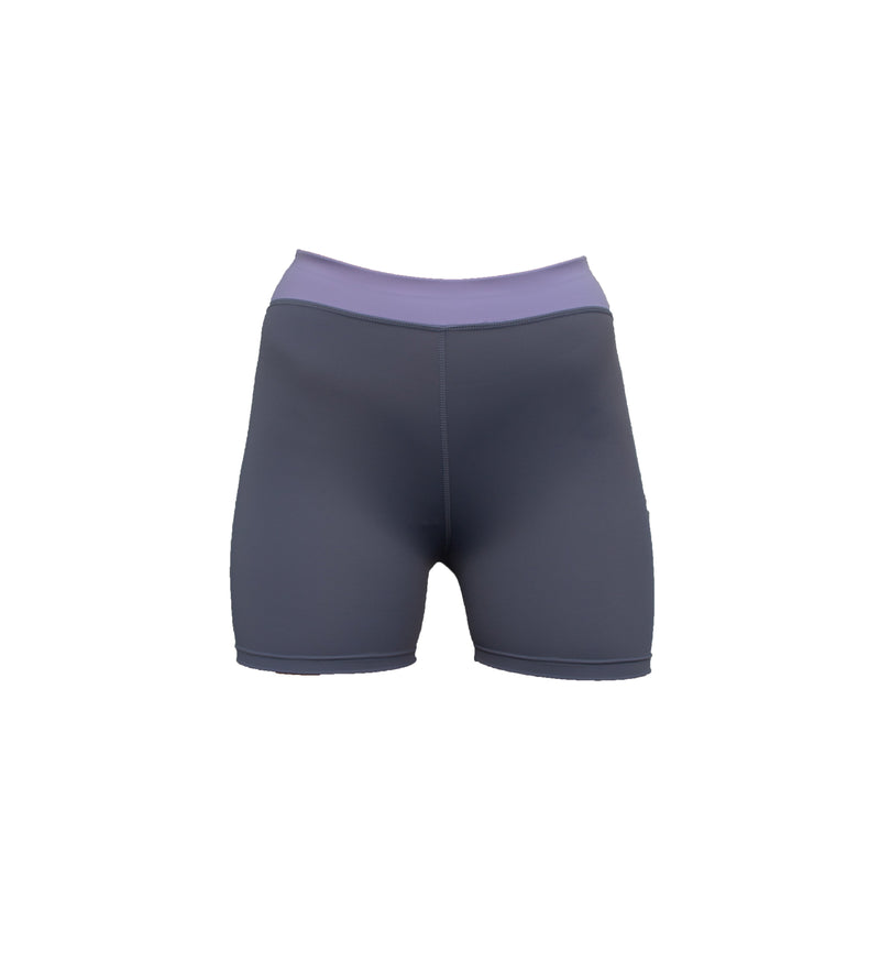 Oban Shorts – Grey | High Waisted | Quick Dry | Sustainable ECONYL® — BODY Guard Activewear