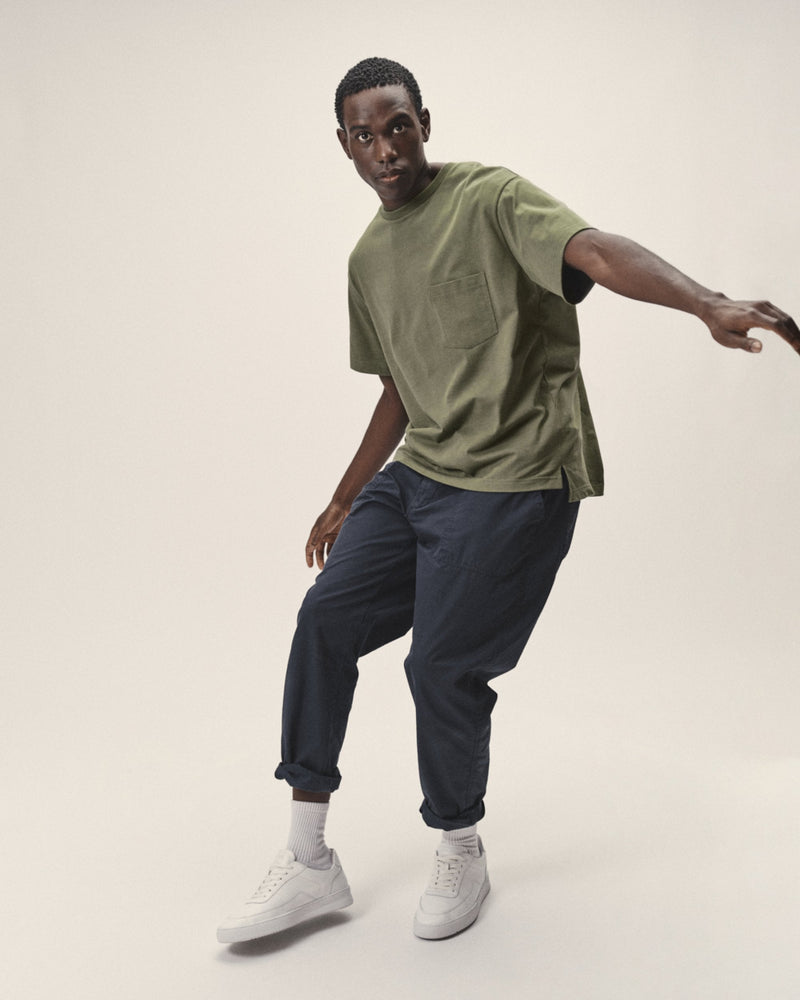 Oversized T-Shirt mit Brusttasche – Bio-Baumwolle, GOTS-zertifiziert — WOTE