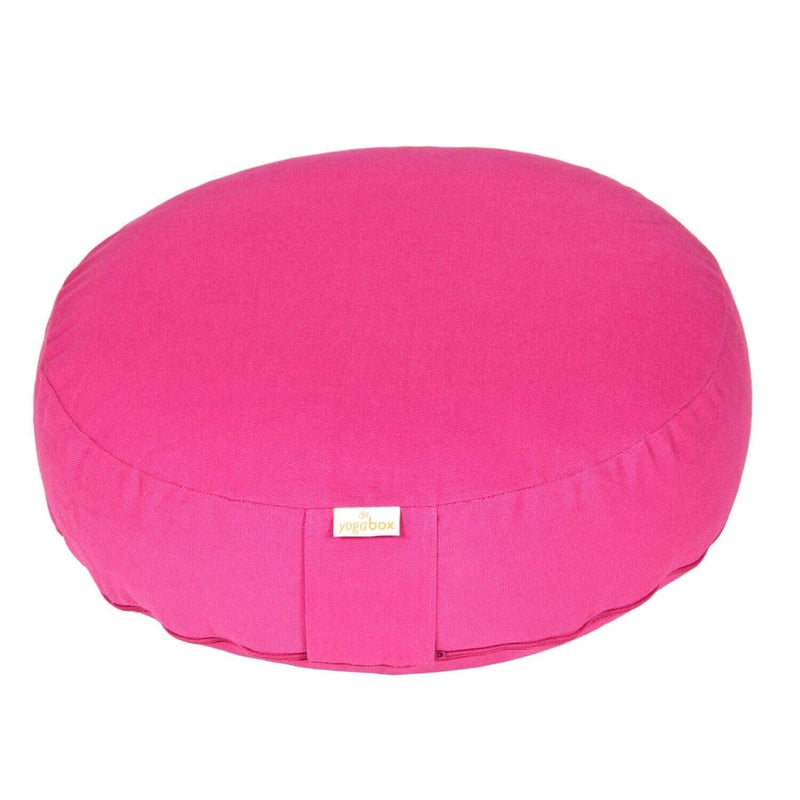 Meditationskissen BASIC extra FLACH – Baumwolle, verstellbar 8–12 cm — YOVANA GmbH • yogabox.de