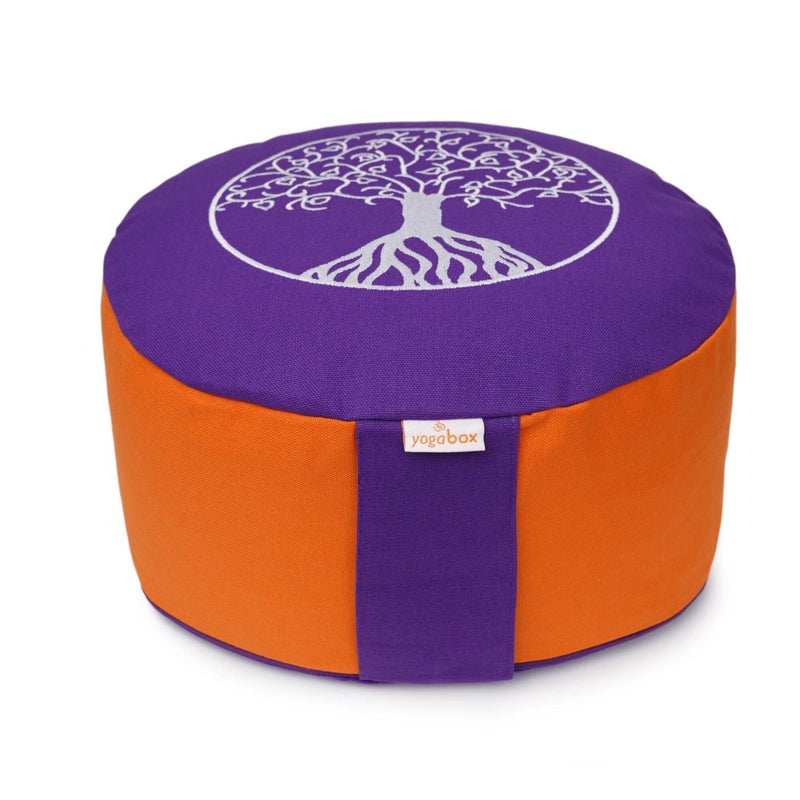 Meditationskissen Glückssitz® Lebensbaum – Baumwolle & Buchweizenschalen — YOVANA GmbH • yogabox.de