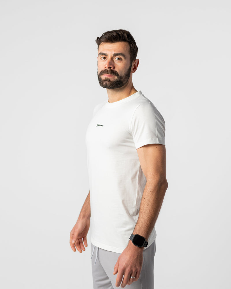 PimaCotton Tee Straight White | Pima-Baumwolle | Geruchshemmend & UV-Schutz — portance