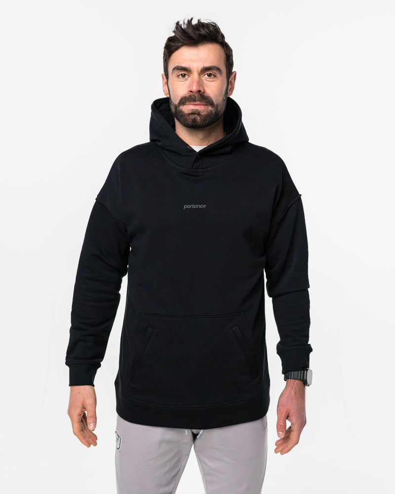 WarmUp Hoodie | GOTS Cotton & FUZE™ | With Zip Pocket & Snap Fasteners — portance