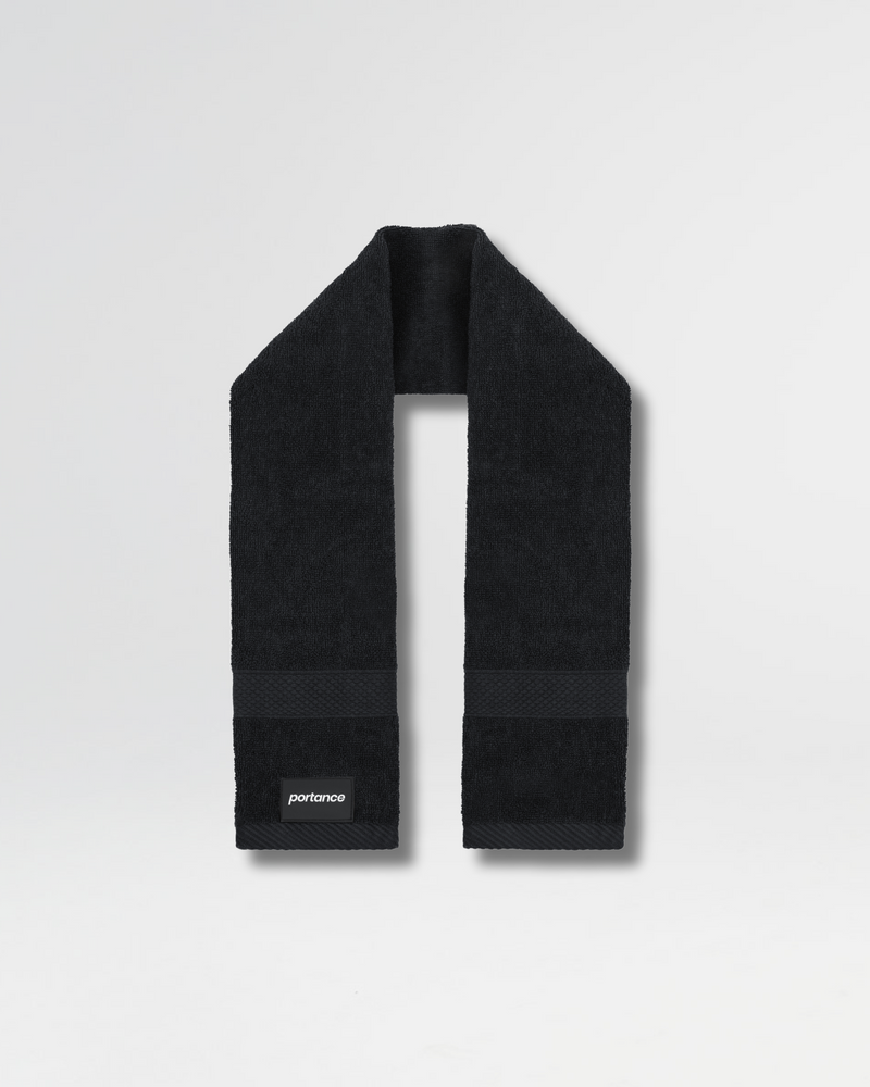 Magnetic workoutTowel black | Antibakteriell FUZE™ | 50×100 cm — portance
