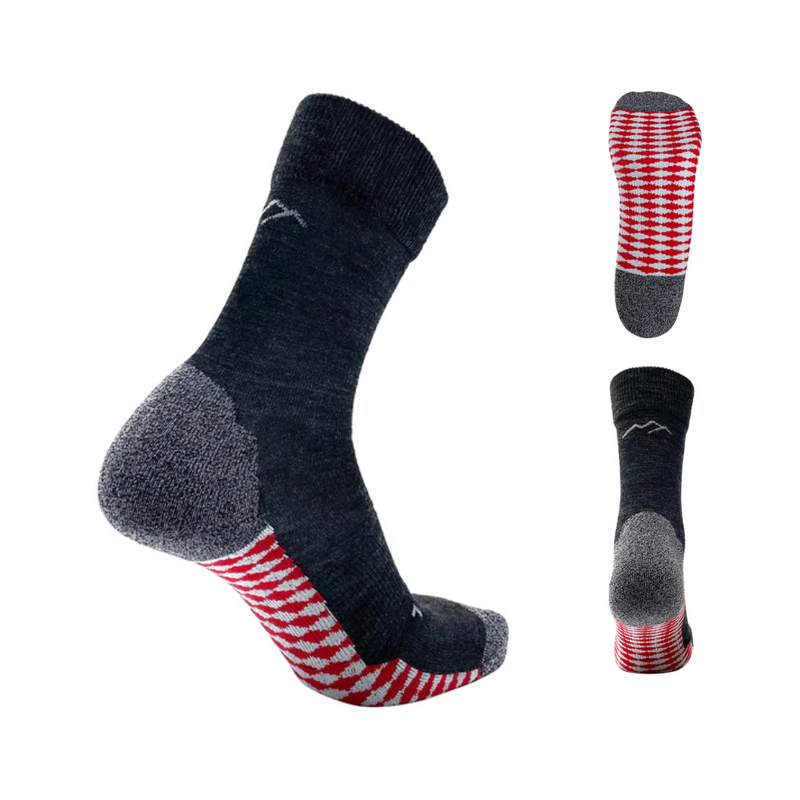Outdoor-Socken aus Merinowolle – Unisex, anatomisch & rutschfest — Drassn