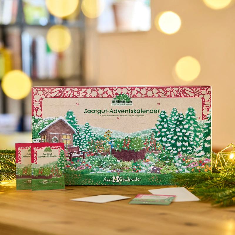 Saatgut-Adventskalender mit 24 Türchen – Bio-Qualität — Die Stadtgärtner