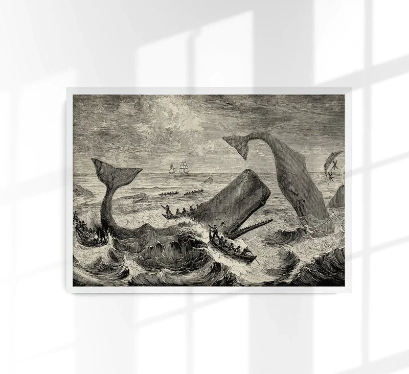 Scene Moby Dick Poster Handgefertigt Berlin | Literarische Dramatik — Patroa Studio