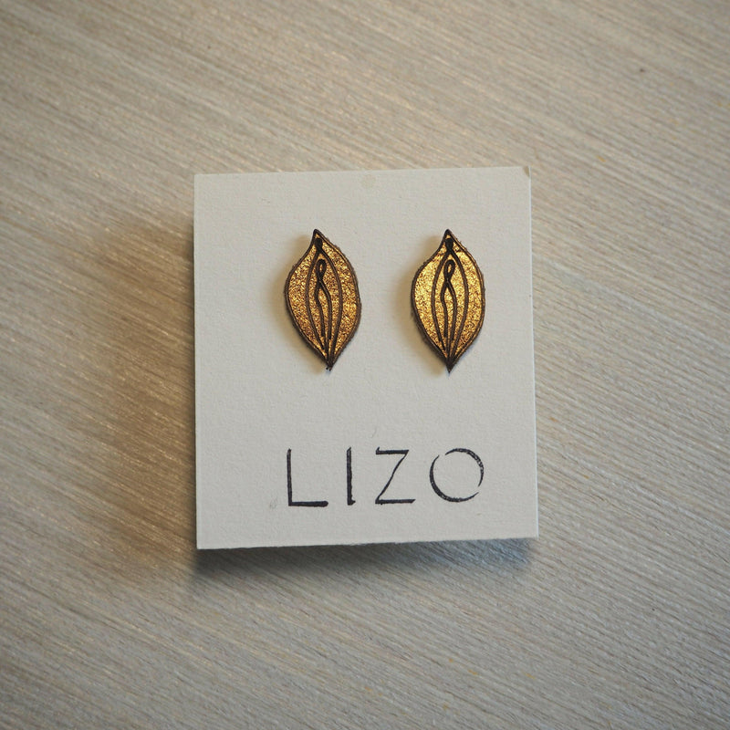 Vulva Stud Earrings – Vegan Snappap Design, Handmade in Cologne — LIZO